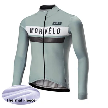 Morvelo încălzească iarna barbati termică ciclism jersey fleece de înaltă calitate, haine de ciclism biciclete cămașă purta mtb