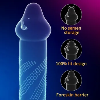 G-Spot Prezervativ Pentru Mare Glandul Spike Prezervative Pentru Bărbați Nu Tetina End 360 De Grade Dezrădăcinată Penis Sleeve Cocoș Maneca Sex Produs Pentru Adulți