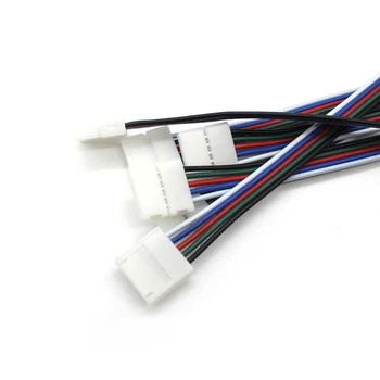 5~100BUC 12mm 5pin LED Strip Conector pentru RGBW RGBWW 5 Pini de 10 mm Lățime Bandă de Bandă fuzibilă Solderless