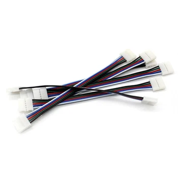 5~100BUC 12mm 5pin LED Strip Conector pentru RGBW RGBWW 5 Pini de 10 mm Lățime Bandă de Bandă fuzibilă Solderless