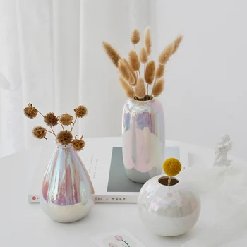 Colorat Vaza Ceramica Casa Moderna De Decorare Camera De Zi De Decorare Vaza Pearl Shell Vase Decorative Din Ceramică Mini Vaza Ceramica