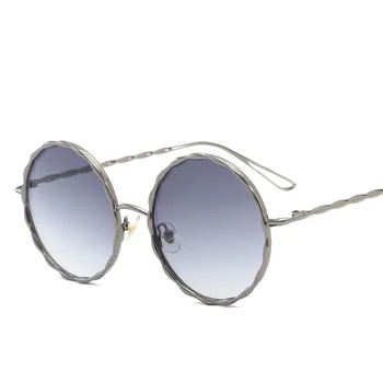 IMAKEFASHION Moda Cadru Rotund Bărbați și Femei ochelari de Soare pline de culoare Gradient Lens Unic Cadru de Metal Moda Strazii JWW230
