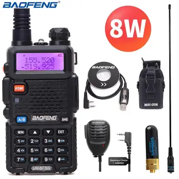 Baofeng UV-5R 8W Putere Mare Puternic walkie talkie Două Fel de Radio 8Watts cb radio portabil 10 km rază lungă pofung UV5R de Vânătoare