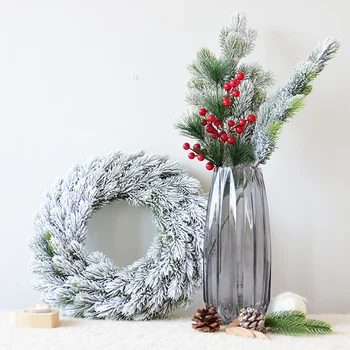 180cm Crăciun Cedru cu viță-de-vie Artificiale cununa de Plante decor floral simulare ace de pin Festiv elemente de recuzită, decor de birou