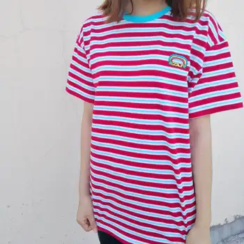 Curcubeu cu Dungi golf Le Fleur Tyler Creatorul Tricouri Tricou Hip Hop Skateboard Street Bumbac T-Shirt Tee Top #AB56