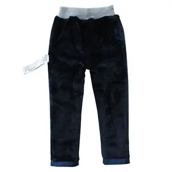 Copii de Iarna Blugi Pantaloni Plus Catifea Copii Îngroșa Cald Pantaloni din Denim Pentru Baieti 3-14 Ani Purta TX278