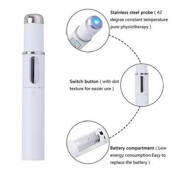 Noul Portabil Lumină Albastră Acnee Cu Laser Pen Terapia Varicelor Tratarea Cu Laser Pen Moale Cicatrice Îndepărtarea Ridurilor Fata Instrumente De Îngrijire A Pielii