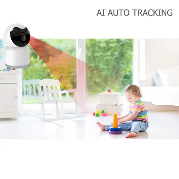 HD 1080P Camera IP de Securitate Acasă Mini Viziune de Noapte CCTV Camera WiFi Baby Monitor Auto de Urmărire PTZ