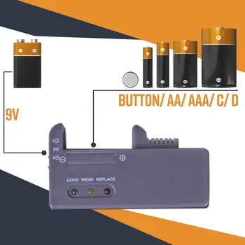 FULL-Baterie de Stocare Organizator Suport cu Tester de Baterie Caddy Rack Caz, Posesorii, Inclusiv Bateria Checker Pentru AAA AA C