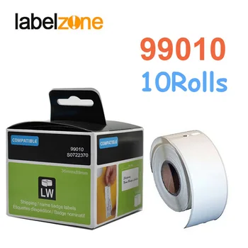 10Rolls 99010 Etichetă 28mm*89mm Hârtie Termică Compatibil pentru Dymo LabelWriter 400 450 450Turbo Printer SLP 440 450 130pcs/rola