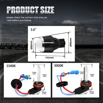 2x 3.0 inch Bi-HID xenon proiectoare Ceata Ridicat Scăzut Fascicul de Proiector Lentilă Lămpi Pentru Suzuki Grand vitera Ignis, jimny Swift, SX4 Splash