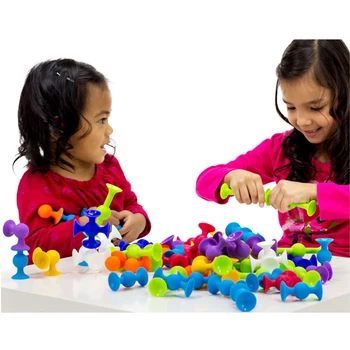 1set Noi Blocuri Moi copii DIY Pop squigz fraier Amuzant Silicon Model de bloc de Construcție Jucarii Creative Cadouri Pentru copil Băiat