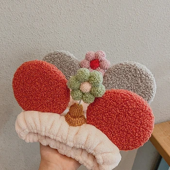 Drăguț Mickey Mouse Spele Pe Fata Bentita De Sex Feminin De Desene Animate Disney Minnie Flower Urechi Pălării De Lână Benzile De Păr Turban Accesorii De Par