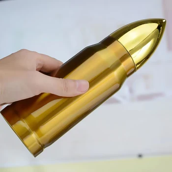Inoxidabil sticla glonț de rachete sticle de vid Oameni de căldură rece de izolare cafea cana de Ceai drinkware Izolate Termo Cupa 350/500 ML