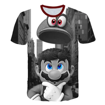 Băieții Mario tricou SuperMario Imprimare Haine Fete 3D Funny T-shirt Costum Copii 2020 vara Haine Copii, Tricouri Copii Tricouri