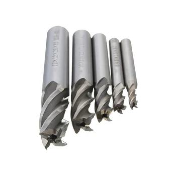 5pcs 4 Flaut End Mill-Cutter Burghiu 4/6/8/10/12mm HSS Frezare CNC Set de scule din Oțel de Scule aschietoare Accesorii pentru Mașini de