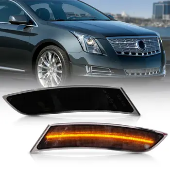 Lentile de fum Amber LED Bara Fata Partea Marker Lumina pentru anii 2013-2017 Cadillac XTS