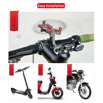 PROMEND aliaj de aluminiu de telefon mobil suport de munte cu bicicleta motocicleta masina electrica de navigare rotație de 360 de grade