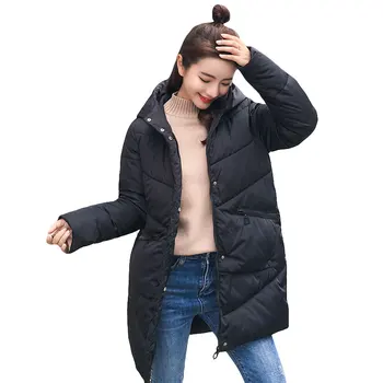De vânzare la cald pentru femei de iarnă cu glugă sacou feminin uza de bumbac plus dimensiune strat cald îngroșa jaqueta feminina doamnelor camperas