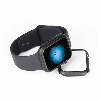 Real Pur din Fibra de Carbon Caz Pentru Apple Watch Seria 3 38mm 42mm Ultra-subțire Anti-Toamna Capac Greu Pentru Iwatch Seria 4 40 44mm