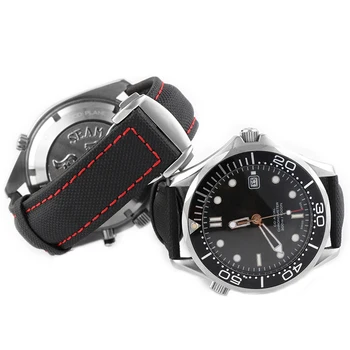 19 20 21 22 23 mm Nailon Panza Piele Watchband Pentru Omega Curea de Ceas pentru Cetățean pentru Carrera5 pentru IWC Brățări Accesorii