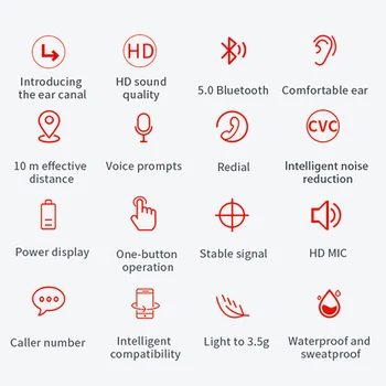 Va trateaza Y30 TWS Căști fără Fir Bluetooth Lunga a Bateriei HD Stereo Tws Bluetooth 5.0 Căști Pentru Android IOS Pavilioane Earsets