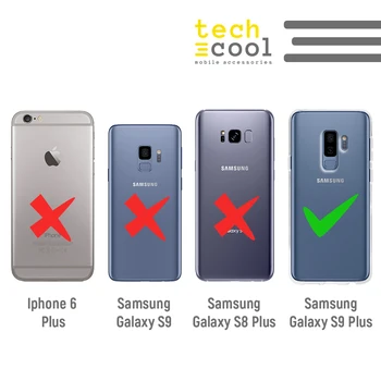 FunnyTech®Silicon de Caz pentru Samsung Galaxy S9 Plus am pisici acuarelă transparent