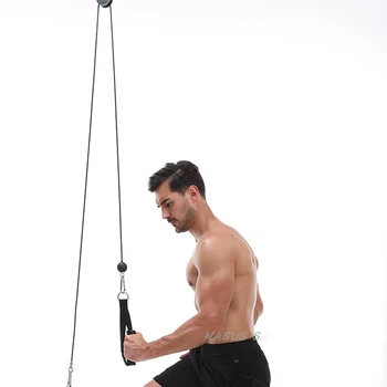 DIY Scripete Cablu, Mașină de Sistem cu Trage Coarda se Ocupe de Biceps Triceps Trage în Jos Atașament Echipamente de Fitness pentru Acasă sală de Gimnastică Antrenament