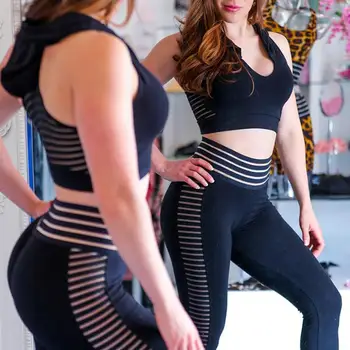Femei Negru de Fitness Sexy Subțire Jambiere Pentru Fata Plasă de Mozaic Ioga Funcționare Sport Activ Gimnaziul Elastic Pantaloni Skinny XS