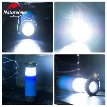 Naturehike LED-Cort de Lumină Lampă Cu 3 Modele de Lucru Portabil Intermitent Felinar Camping în aer liber