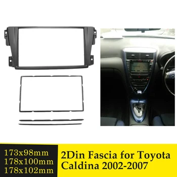 2 Din Radio Auto Fascia Trim Kit pentru Toyota Caldina 2002-2007 Audio Stereo CD Player Tapiterie Panou Kit-ul de Instalare Cadru de Montare