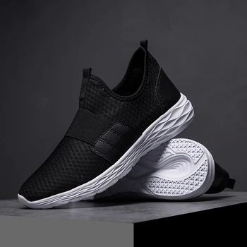 QZHSMY ochiurilor de Plasă Respirabil Platforma Pantofi pentru Bărbați Adidași Moale Casual Pantofi sport Barbati Balerini Mocasini Zapatillas Hombre 2020 Fierbinte de Vânzare