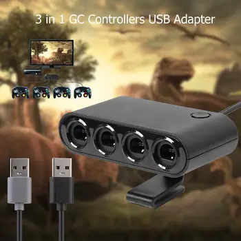 4 Porturi Converter pentru GameCube GC Controler USB Adaptor pentru Nintend Comutator NGC/Wii u/PC Star Joc de Lupta