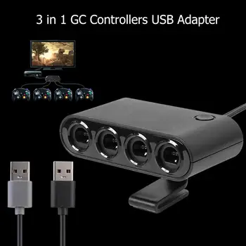 4 Porturi Converter pentru GameCube GC Controler USB Adaptor pentru Nintend Comutator NGC/Wii u/PC Star Joc de Lupta