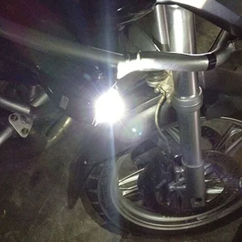 2 BUC motocicleta U5 faruri cu LED-uri doar un singur model de înaltă fascicul motortbike uxiliary munca lamp12V 125W Motor DRL Lumini de Cap lampă de ceață