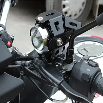 2 BUC motocicleta U5 faruri cu LED-uri doar un singur model de înaltă fascicul motortbike uxiliary munca lamp12V 125W Motor DRL Lumini de Cap lampă de ceață