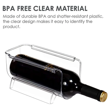 Noul Frigider de Vin și o Sticlă de Apă de haine, 4-Bucata de Plastic care pot fi Stivuite Rack de Vin Cutie de Depozitare