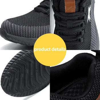 Indestructibil Pantofi, Cizme de protecție din Oțel Tep Securitatea muncii Boot Respirabil Pantofi de protecție Anti-zdrobitor în aer liber, Adidași, Pantofi de Lucru