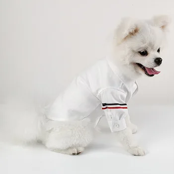 Mic Câine Haine Coreea Style Moda Costum petrecere a timpului Liber pentru Bulldog francez de Haine Pug Cămașă de Afaceri Costume de Câine Cățeluș Câini Costum