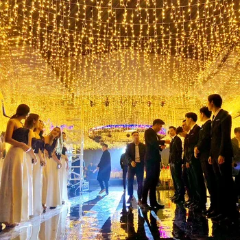 LED Sloi de gheață Cortina Zână Șir Lumina Gheață benzi cascada de Crăciun Ghirlanda de Lumină în aer liber Pentru o Nunta Romantica Petrecere Bar D