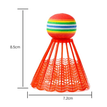 20buc Avansate de Badminton din Plastic de Culoare Shuttlecocks Curcubeu Sporturi cu Mingea Gadget Accesorii de Sport pentru Sport în aer liber (amestec de Co