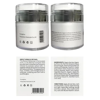 MELAO 50g Retinol Crema Hidratanta de Zi Noapte De 2,5% Retinol Crema Acid Hialuronic Reduce Ridurile, Liniile Fine Crema de Fata
