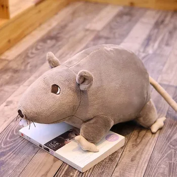 1 buc 20-60cm Simulare Rat Umplute Mascota Mouse-ul Animal de Pluș Jucărie, Păpușă Minunat Rat Perna Cadouri de Ziua de nastere Pentru Copil Copii Copii