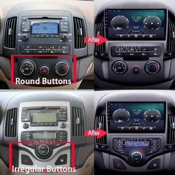 Radio Auto pentru Hyundai I30 2006-2011 2 Din Antena Android Auto Buton de Radio USB pentru Niva Multimedia cu Ecran Tactil de Navigare GPS