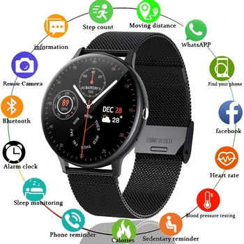 2021 Nou ceas Inteligent Bărbați și Femei sport ceas Bluetooth Full-touch screen de monitorizare a ritmului Cardiac Multi-funcția de ceas