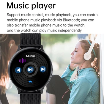 2021 Nou ceas Inteligent Bărbați și Femei sport ceas Bluetooth Full-touch screen de monitorizare a ritmului Cardiac Multi-funcția de ceas