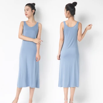 2020 moda pentru Femei Modal Rochie Spaghete Vesta 82 la 110cm Mult Sub rochie Primăvara și vara Doamnelor Rochii Casual