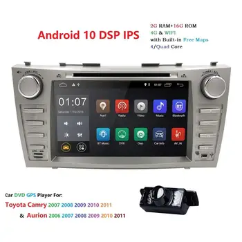 Android 10 IPS DVD Auto Pentru TOYOTA CAMRY V40 AURION Master DSP v40 2007-11 auto radio cu google play