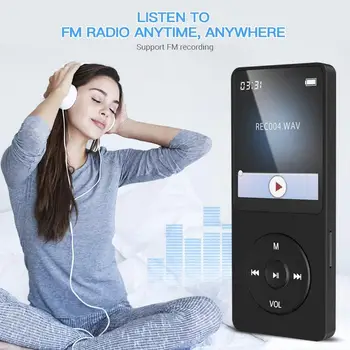 MP3 player cu casti eBook vorbitor DAP music player cu ecran de înregistrare HIFI MP3 player audio mp3 player cu radio FM TF