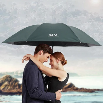 De înaltă calitate de vinil de protecție solară 3 pliere umbrela,Parasolar Soare Protectie UV Sombrilla pentru Ploaie si Soare 3 Pliere Umbrela in aer liber